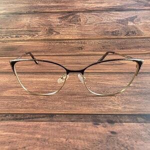 XOXO Women's Sunglasses Black 52-15-135 Cat Eye Metal FRAMES ONLY